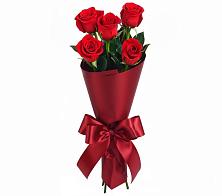 Букет 5 Красных роз Эдлесс Лав в Разметелево
