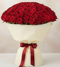 Букет 101 Красная роза Милано #REPLACE_PRED# Разметелево