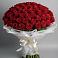 Букет 101 Красная роза Блэк Мэджик в Разметелево