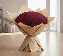 Букет 101 Красная роза в Разметелево