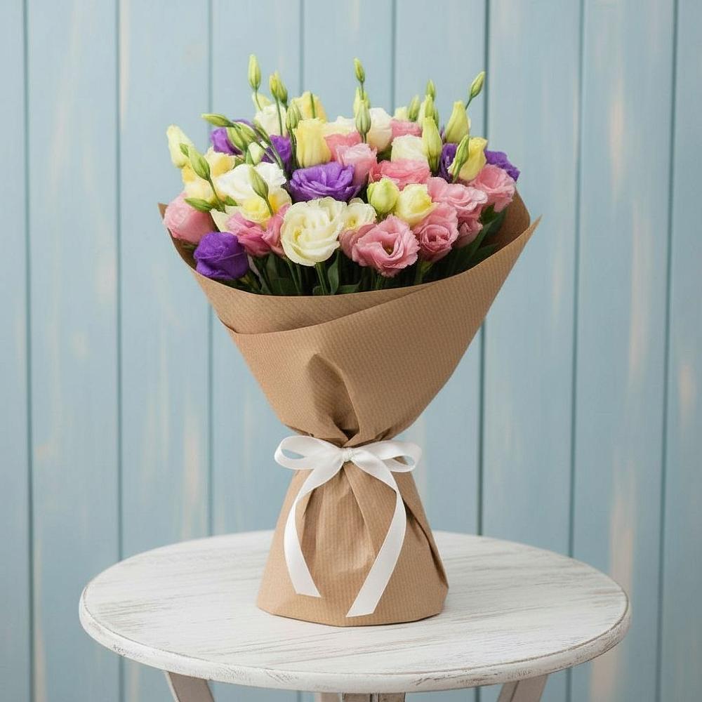 Букет цветов из: Лизиантусы в Разметелево