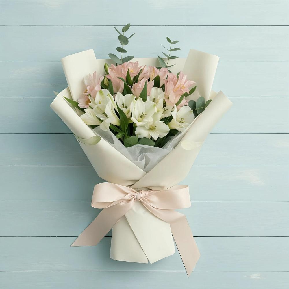 Букет цветов из: Альстромерии в Разметелево