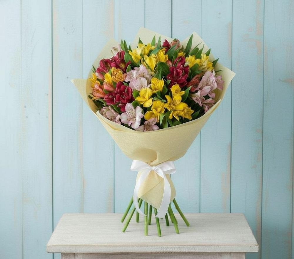 Букет цветов из: Альстромерии в Разметелево