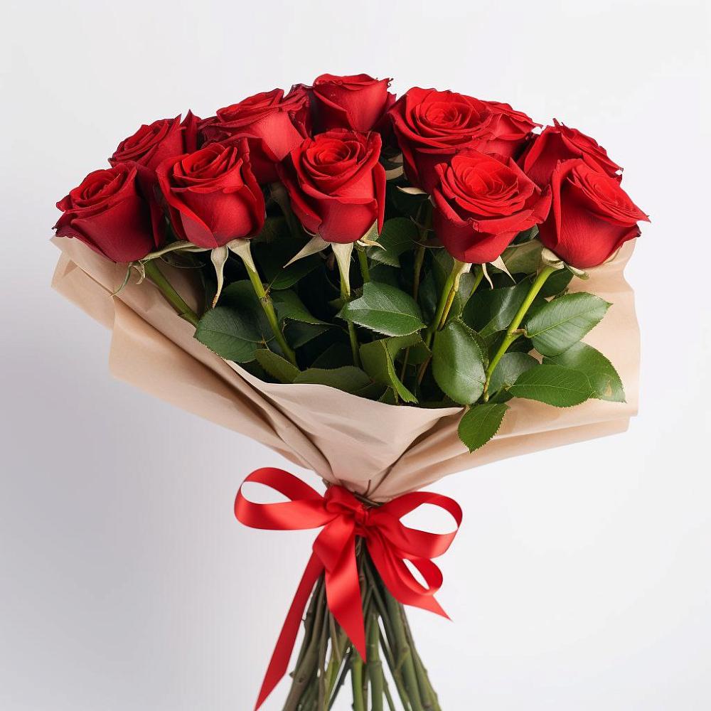 Букет 11 Красных роз Эдлесс Лав в Разметелево