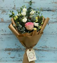 Букет цветов из:  Розы и Лизиантусы #REPLACE_PRED# Разметелево