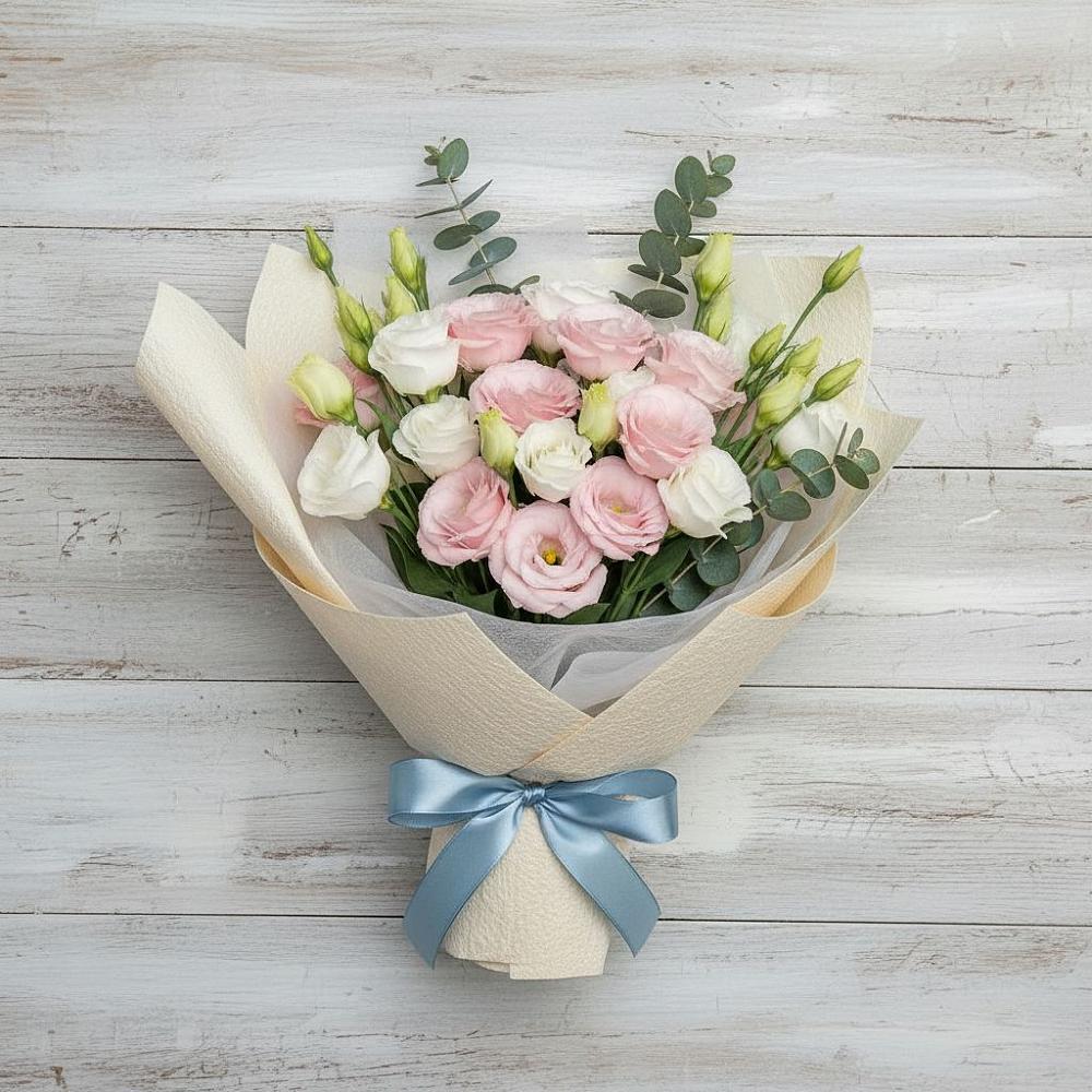 Букет цветов из: Лизиантусы в Разметелево